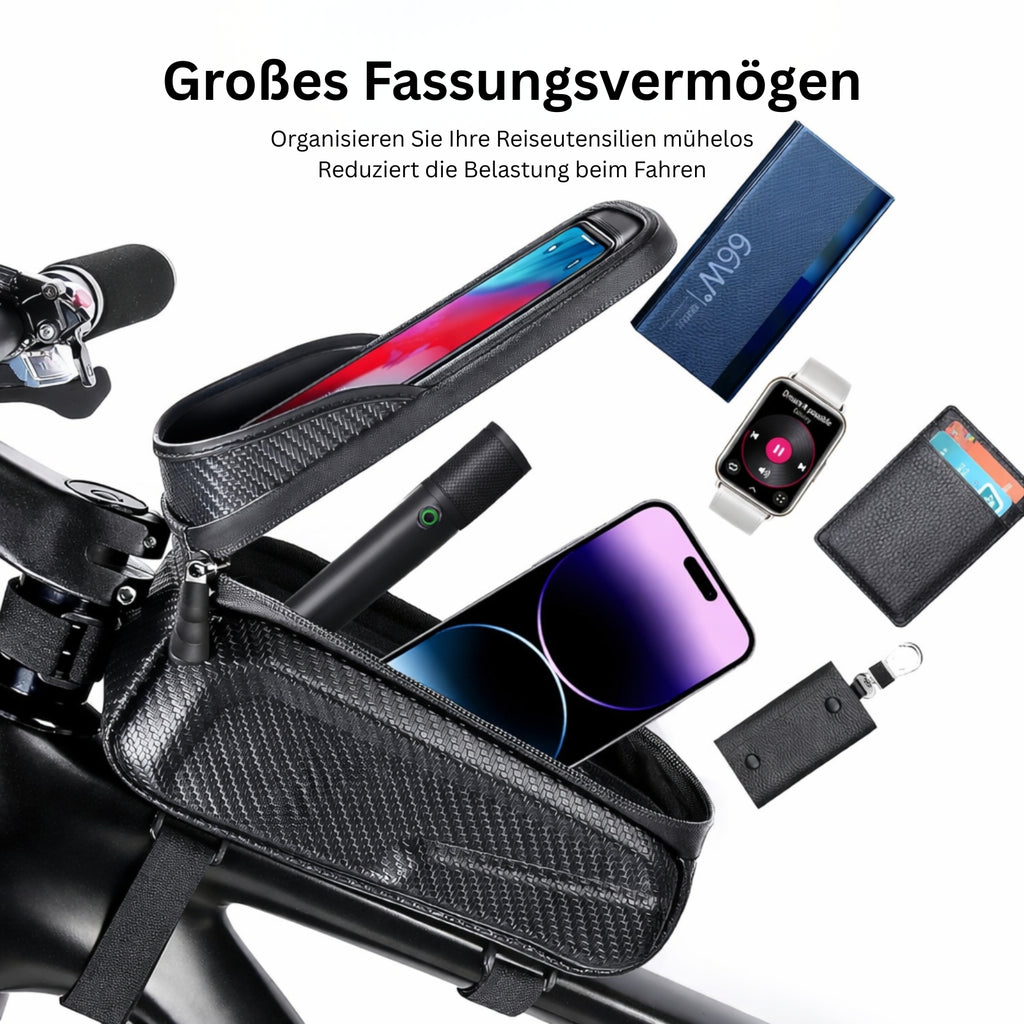 Fahrrad Rahmentasche mit Handyhalter